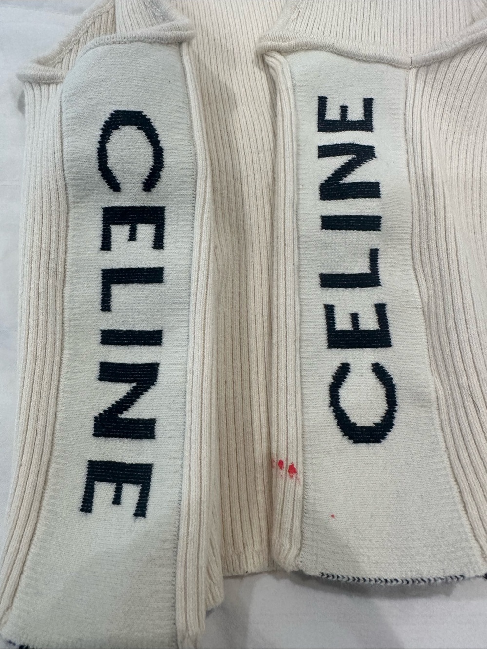 Cream Ribbed Zip-Front Tank Top - Picture 8 of 8